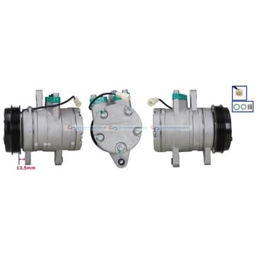 Kompressor, AC Ø-107mm från Autofrance