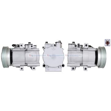 Kompressor, AC Ø-128mm från Autofrance