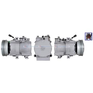 Kompressor, AC Ø-124mm från Autofrance