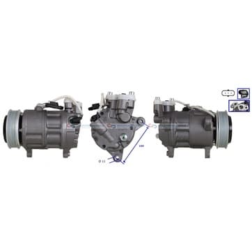 Kompressor, AC Ø-110mm från Autofrance