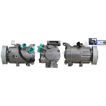 Kompressor, AC Ø-124mm från Autofrance