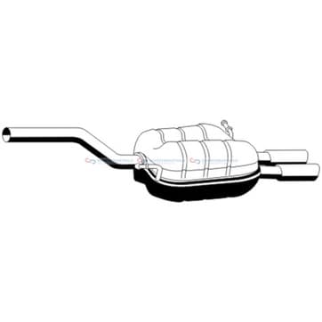 Bakre ljuddämpare från Autofrance