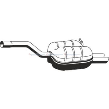 Bakre ljuddämpare från Autofrance