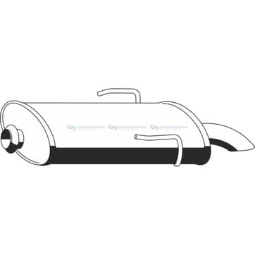 Bakre ljuddämpare från Autofrance