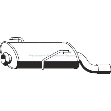 Bakre ljuddämpare från Autofrance