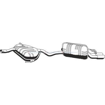 Bakre ljuddämpare från Autofrance