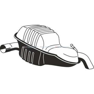 Bakre ljuddämpare från Autofrance