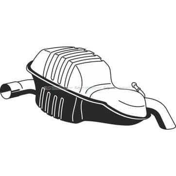 Bakre ljuddämpare från Autofrance
