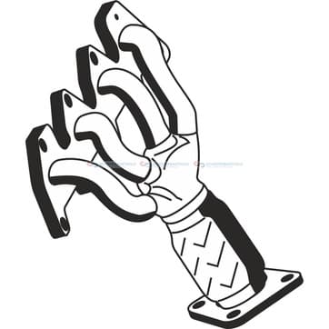 Grenrör, avgassystem från Autofrance