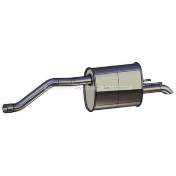 Bakre ljuddämpare från Autofrance