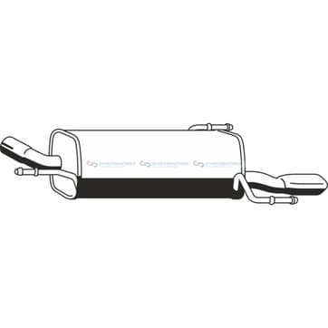 Bakre ljuddämpare från Autofrance