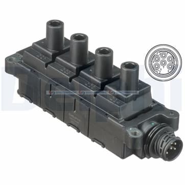 Tändspole 12V 6polig från Autofrance