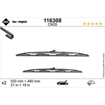 Torkarblad, Fram 530 530mm från Autofrance