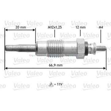 Glödstift M12x1.25 från Autofrance