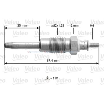 Glödstift M12x1.25 från Autofrance