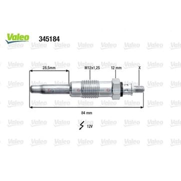 Glödstift M12x1.25 från Autofrance
