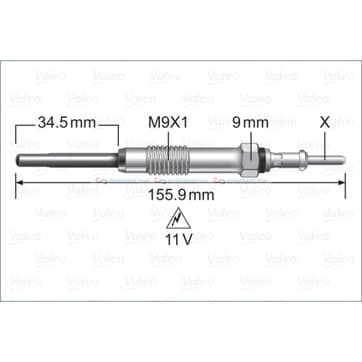 Glödstift M9x1 från Autofrance