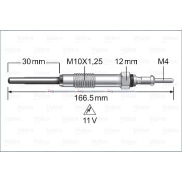 Glödstift M10x1.25 från Autofrance