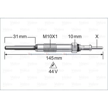 Glödstift M10x1 från Autofrance