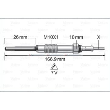 Glödstift M10x1 från Autofrance