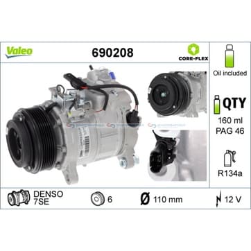 Kompressor, AC från Autofrance