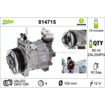 Kompressor, AC Ø-100mm från Autofrance