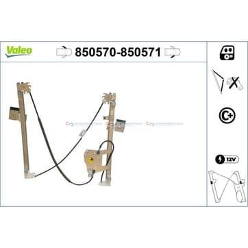 Fönsterhiss, Vänster fram — vänster fram från Autofrance