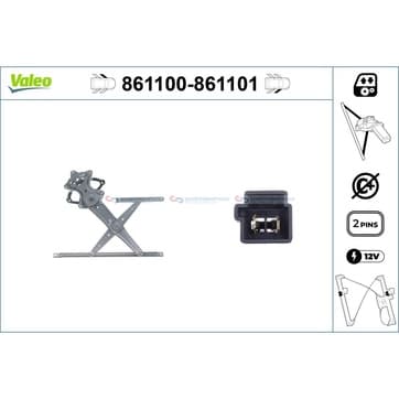 Fönsterhiss, Vänster fram från Autofrance