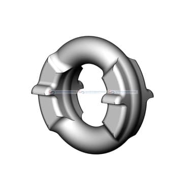 Gummifäste, ljuddämpare, Bak från Autofrance