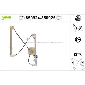 Fönsterhiss, Vänster fram — vänster fram från Autofrance