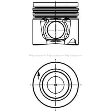 Kolv 104mm från Autofrance