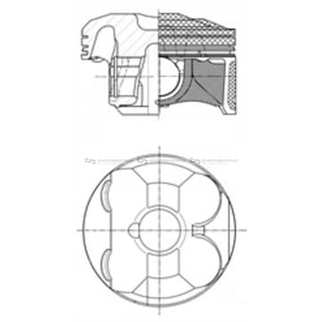 Kolv 83,5mm från Autofrance