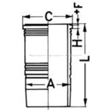Cylinder, Liner 130mm från Autofrance
