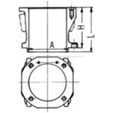 Cylinder, Liner 100mm från Autofrance