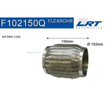 Flexrör, avgassystem 150,0mm Inter Lock från Autofrance