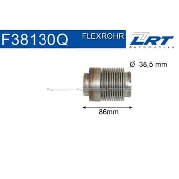 Flexrör, avgassystem 86mm Inter Lock från Autofrance