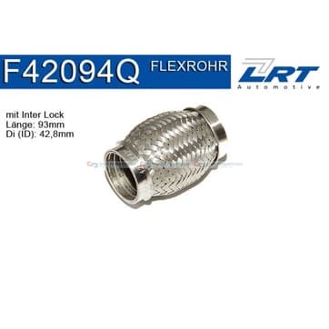 Flexrör, avgassystem 93,0mm Inter Lock från Autofrance