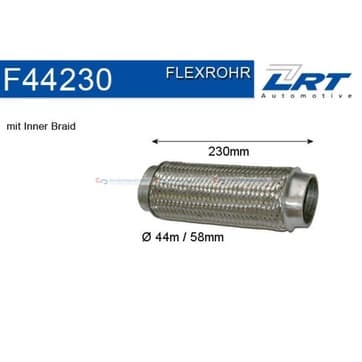 Flexrör, avgassystem 230,0mm innerväv från Autofrance