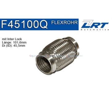 Flexrör, avgassystem 101,60mm Inter Lock från Autofrance