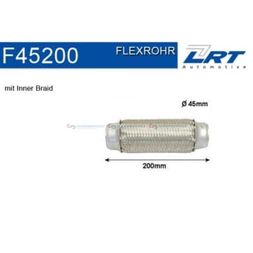 Flexrör, avgassystem 203,2mm innerväv från Autofrance