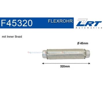 Flexrör, avgassystem 320mm innerväv