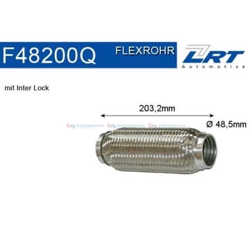 Flexrör, avgassystem 203,2mm Inter Lock från Autofrance