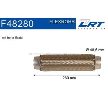 Flexrör, avgassystem 280,0mm innerväv från Autofrance