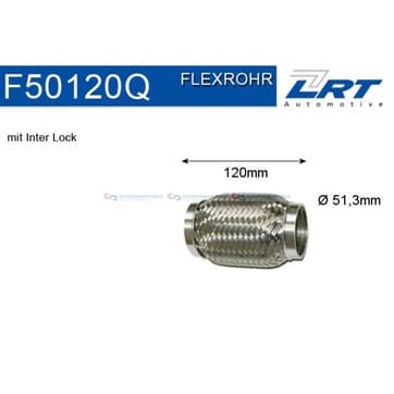 Flexrör, avgassystem 120,0mm Inter Lock från Autofrance