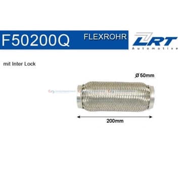 Flexrör, avgassystem 200mm Inter Lock från Autofrance