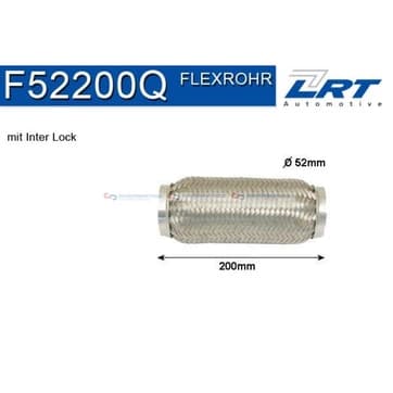 Flexrör, avgassystem 200mm Inter Lock från Autofrance
