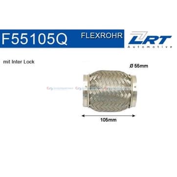 Flexrör, avgassystem 106mm Inter Lock från Autofrance