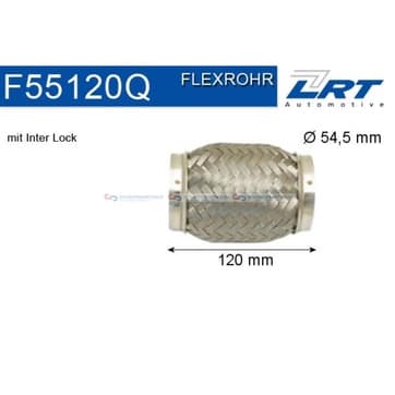 Flexrör, avgassystem 120mm Inter Lock från Autofrance