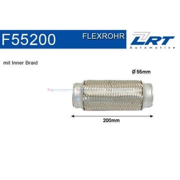 Flexrör, avgassystem 203,2mm innerväv från Autofrance