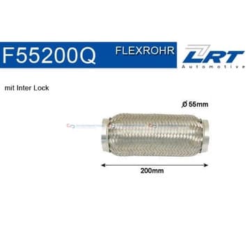 Flexrör, avgassystem 200mm Inter Lock från Autofrance